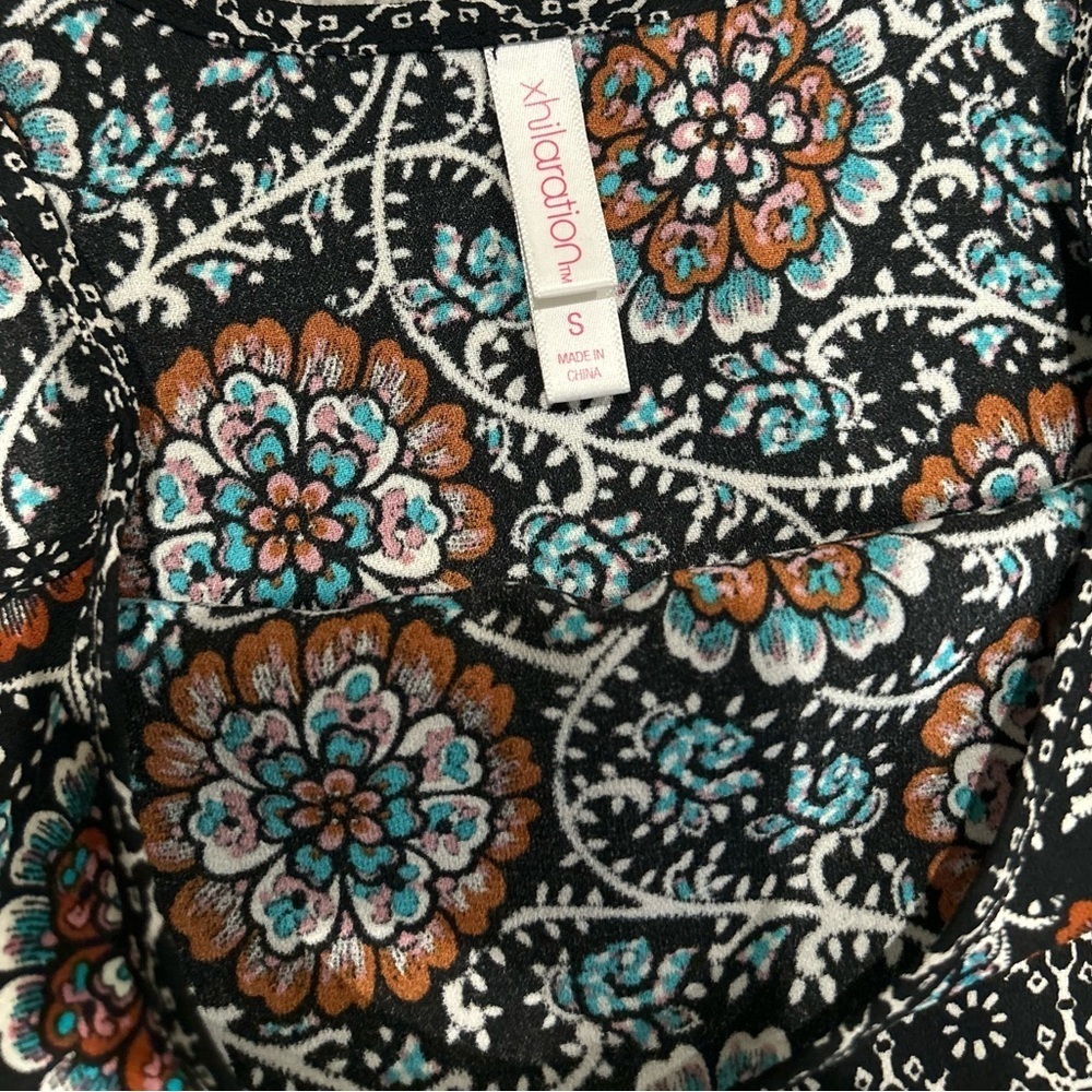 Xhilaration Multi-Print Swim Cover Up Cami Dress Like New Women’s Size Small - Picture 4 of 6